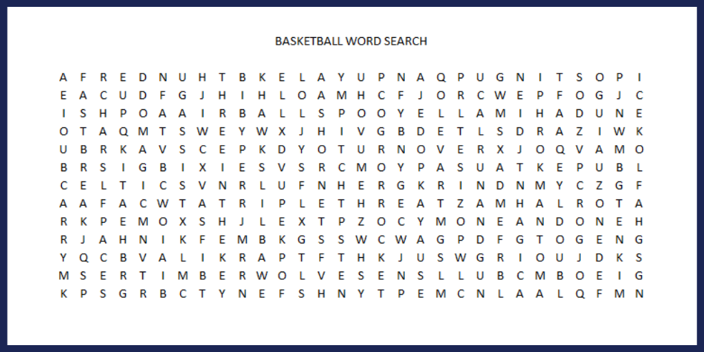 nba finals party games basketball word search team colors by carrie